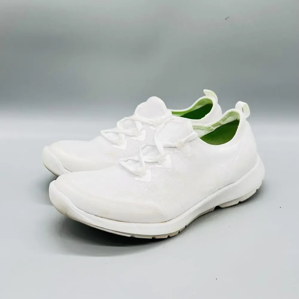 OOFOS Shoes Womens 8.5 White Mesh Low Top Walking Athletic Sneakers Comfort